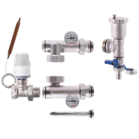Смесительный узел KR-1022L-1/1”/для коллектора с левым подкл./без насоса/прямой (KR2912)